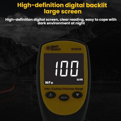 SMART SENSOR Automotive Iron And Aluminum Paint Coating Thickness Gauge