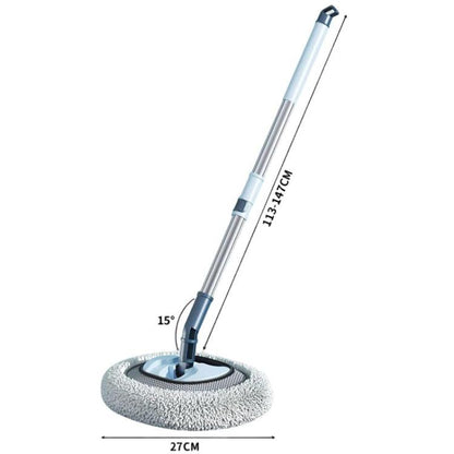 Soft Bristle Curved Rod Telescopic Car Washing Mop Car Dusting Brush Car Cleaning Tools, White