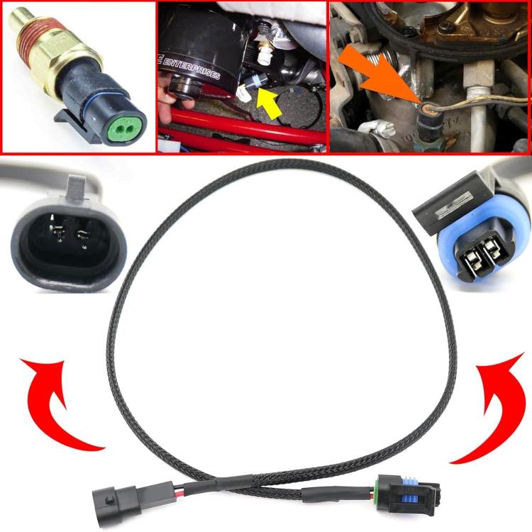 24 Inch Coolant Temperature Sensor Extension Harness Compatible with TPI, TBI, LT1, LS1, LS2, LSX Engines