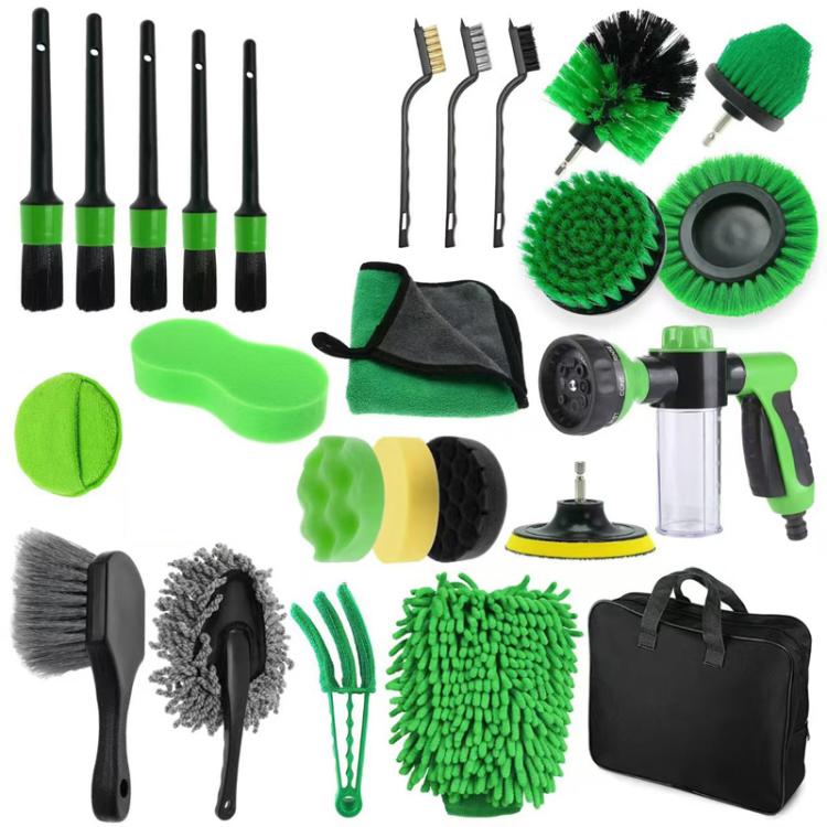 Car Cleaning Brush Air Vent Brush Drill Brush Set Car Washing Tools S, 21pcs, 26pcs, 25pcs, 23pcs