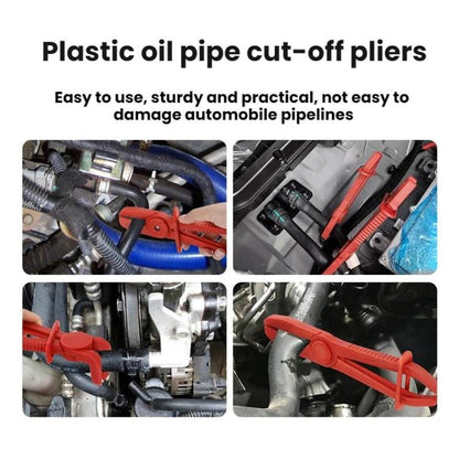 3pcs /Set Auto Repair Plastic Fuel Pipe Cutoff Pliers, Yellow Elbow, Red Elbow, Blue Elbow, Yellow Straight, Blue Straight, Red Straight
