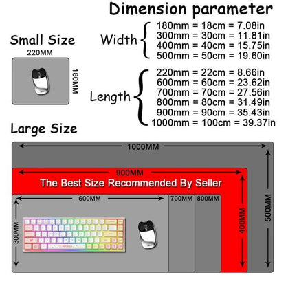 Abstract Line Texture Mouse Pad Non-Slip Desk Mat For Office, Gaming, 300x600x2mm, 300x700x2mm, 300x800x2mm, 400x900x2mm