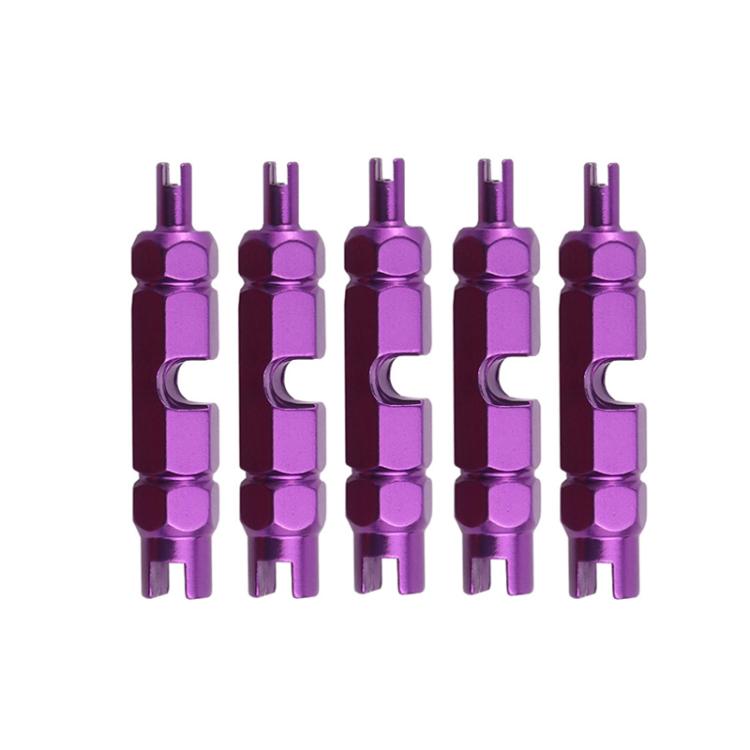 5pcs Multi-purpose Bicycle Valve Core Removal Wrench, 5pcs Gold, 5pcs Red, 5pcs Black, 5pcs Purple