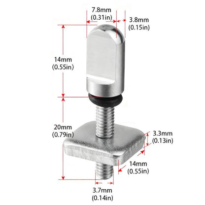 5pcs Surfboard Rudder Thumb Screw Paddle Board Tool Accessories, Regular, Short