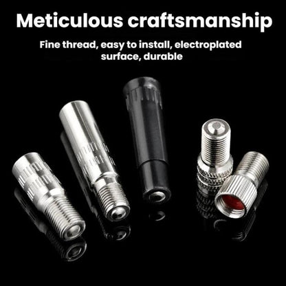 10pcs Automobile America Valve Core Inflation Extension Cap, 19mm, 39mm, Plastic 39mm, Double Safety 24mm