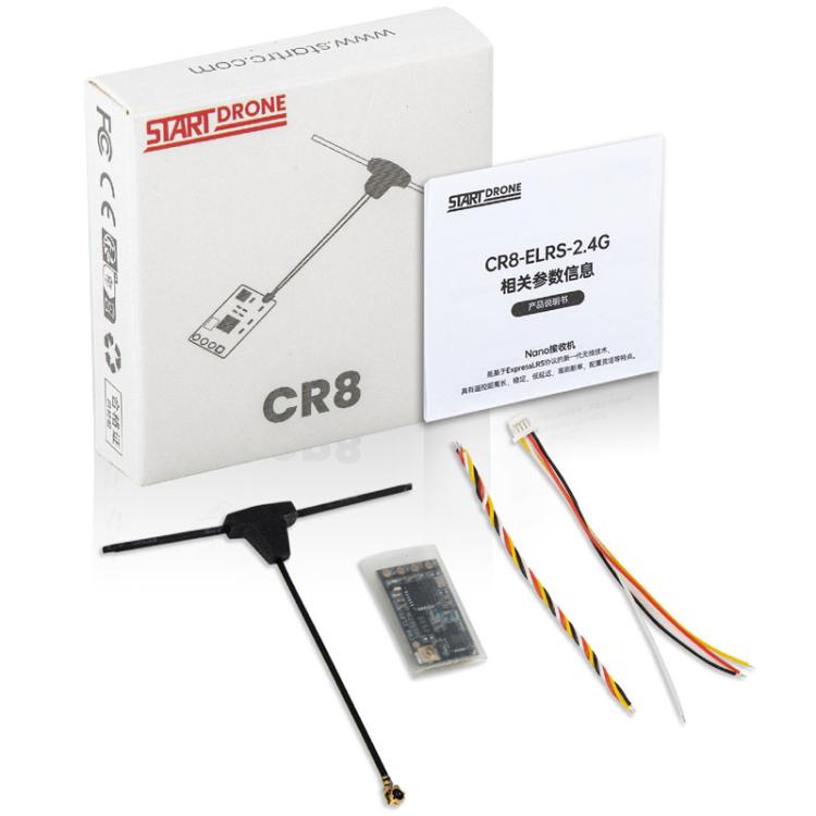 Receiver FPV Long Range Racing Drone Receiver, STARTRC CR8 ELRS 2.4G Nano