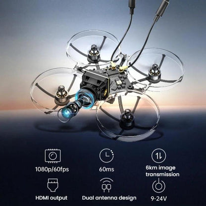 STARTRC VT5 FPV HD Digital Image Transmission Dual-Antenna Sky-End Drone 1080P Camera Video Transmission Receiver Kit, Air System+Ground System
