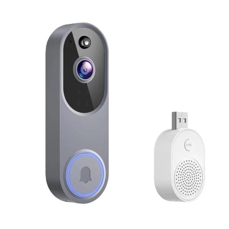 HD Night Vision Smart Video Doorbell Wireless Voice Intercom Surveillance Electronic Peephole, Black + US Plug Dingdong, Black + UK Plug Dingdong, Black + USB Dingdong, Beige + US Plug Dingdong, Beige + UK Plug Dingdong, Beige + USB Dingdong
