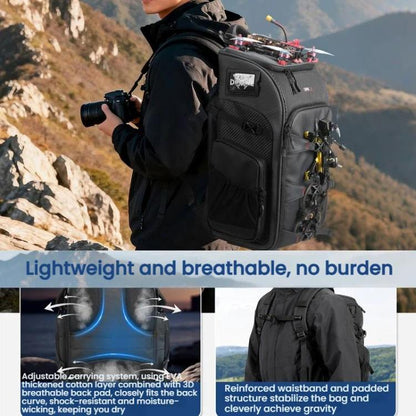 STARTRC BP2 FPV Drone Carry Backpack Outdoor Large Capacity Waterproof Durable Storage Bag