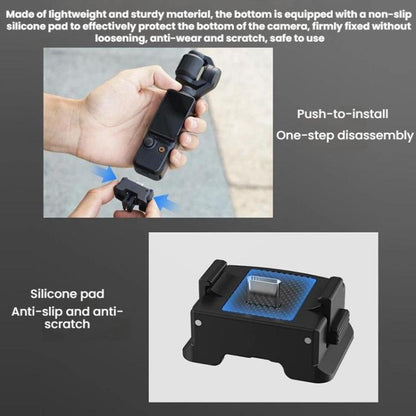 For DJI Osmo Pocket 3 Flymile Magnetic Quick-Release Charging Adapter Base