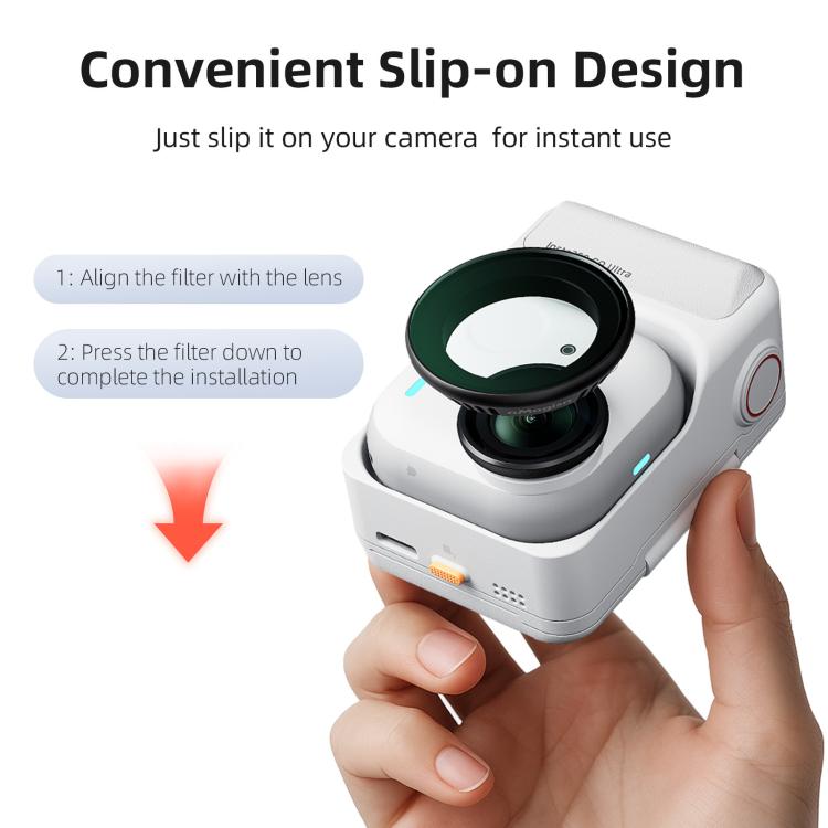 For Insta360 GO Ultra aMagisn Quick-Release Lens Filters Camera Accessories, UV, CPL, ND8+ND16+ND32+ND64, ND8+ND16+ND32+CPL