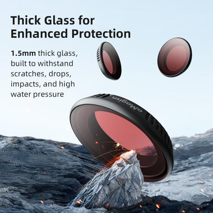 For Insta360 GO Ultra aMagisn Quick-Release Lens Filters Camera Accessories, UV, CPL, ND8+ND16+ND32+ND64, ND8+ND16+ND32+CPL