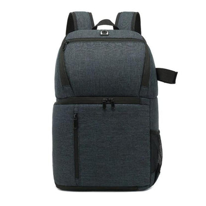 Large-Capacity Multi-Functional DSLR Camera Bag Waterproof Photography Backpack, Blue