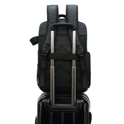 Large-Capacity Multi-Functional DSLR Camera Bag Waterproof Photography Backpack, Blue
