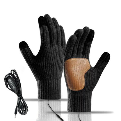 Full-Finger Heated Gloves Touchscreen-Compatible, Non-Slip Thermal Gloves for Men Women, Constant Temperature Edition Black, Constant Temperature Edition Gray, 3-Level Adjustable Temperature Black, 3-Level Adjustable Temperature Gray