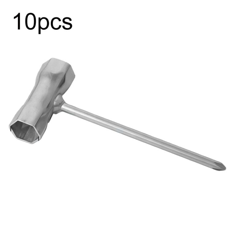 10pcs Spark Plug Socket Wrench Auto Repair Accessories Tools, Slotted For Chainsaw, Cross For Lawn Mower