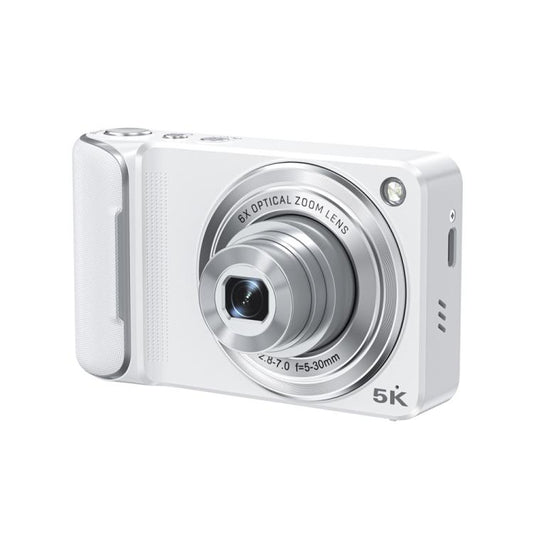 DC309X 6x Optical Zoom Digital Camera With 64MP & 5K Video 2.8-Inch Touch Screen, Front/Rear Dual Lens, EU Plug White, EU Plug Black, US Plug White, US Plug Black, UK Plug White, UK Plug Black