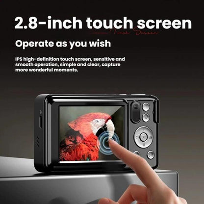 DC309X 6x Optical Zoom Digital Camera With 64MP & 5K Video 2.8-Inch Touch Screen, Front/Rear Dual Lens, EU Plug White, EU Plug Black, US Plug White, US Plug Black, UK Plug White, UK Plug Black