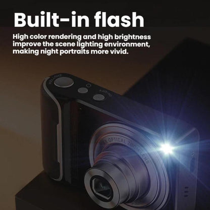 DC309X 6x Optical Zoom Digital Camera With 64MP & 5K Video 2.8-Inch Touch Screen, Front/Rear Dual Lens, EU Plug White, EU Plug Black, US Plug White, US Plug Black, UK Plug White, UK Plug Black