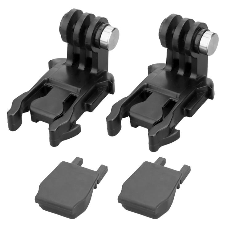 2sets Sports Camera Quick Release L-Shape Base Quick Release Plug Mount Quick Release Locking Activity Base, Heightened+Anti-drop Plug, With Anti-drop Plug
