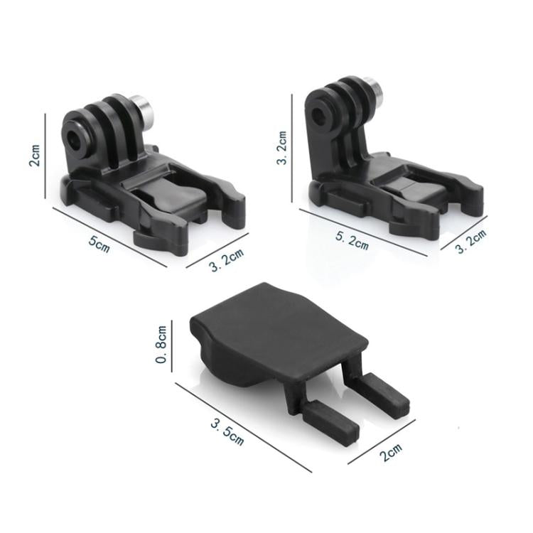 2sets Sports Camera Quick Release L-Shape Base Quick Release Plug Mount Quick Release Locking Activity Base, Heightened+Anti-drop Plug, With Anti-drop Plug