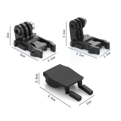 2sets Sports Camera Quick Release L-Shape Base Quick Release Plug Mount Quick Release Locking Activity Base, Heightened+Anti-drop Plug, With Anti-drop Plug