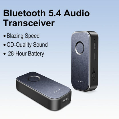 5.4 Bluetooth Receiver / Transmitter 2 In 1 AUX Car Bluetooth With Battery Level Display, Straight, Elbow