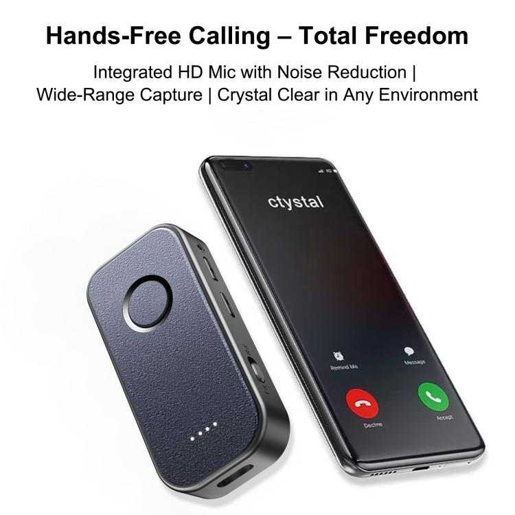 5.4 Bluetooth Receiver / Transmitter 2 In 1 AUX Car Bluetooth With Battery Level Display, Straight, Elbow