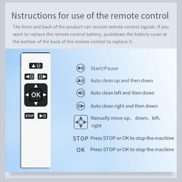 Smart Window Cleaning Robot With Dual Disk Suction Smart Path Planning With Remote Control, EU Plug, US Plug, UK Plug, AU Plug