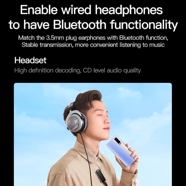 Lavalier Wireless Bluetooth 5.4 Receiver Transmitter 2 In 1 AUX Car Audio Adapter, Y3