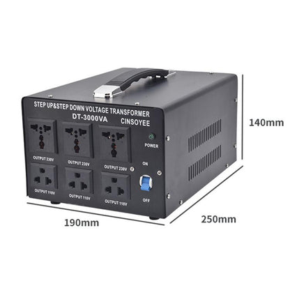 Toroidal Power Transformer Portable Household Power Converter US Plug, DT-500VA, DT-800VA, DT-1000VA, DT-2000VA, DT-3000VA, DT-5000VA
