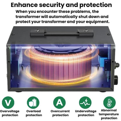 Toroidal Power Transformer Portable Household Power Converter US Plug, DT-500VA, DT-800VA, DT-1000VA, DT-2000VA, DT-3000VA, DT-5000VA