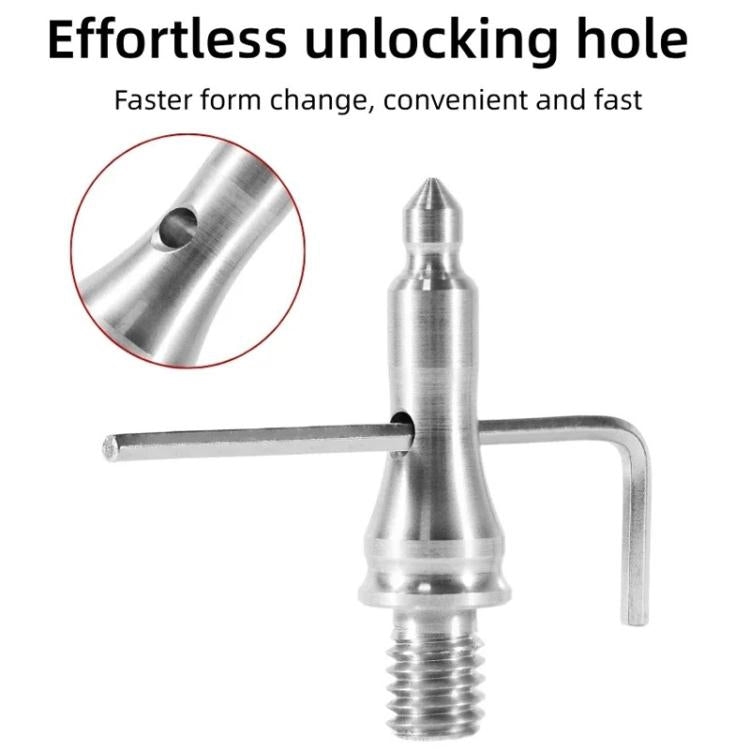 3/8 inch Tripod Monopod Dual Purpose Foot Pad Spike Rubber Anti-slip Stainless Steel Spike, FT-14