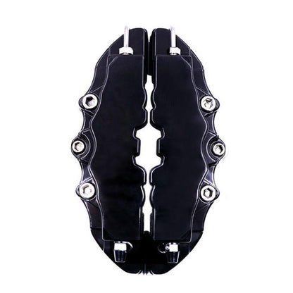 2pcs /Set Car High-Temperature Resistant Brake Caliper Cover Kit, S Red, M Red, L Red, S Blue, M Blue, L Blue, S Yellow, M Yellow, L Yellow, S Silver, M Silver, L Silver, S Black, M Black, L Black