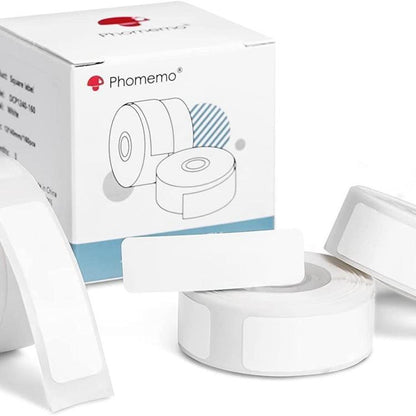 Thermal Self-Adhesive Labels For D30 Printer, Phomemo 6mmx22mm-520pcs White, Phomemo 12mmx22mm-260pcs White, Phomemo 12mmx30mm-210pcs White, Phomemo 12mmx40mm-160pcs White, Phomemo 12mmx50mm-130pcs White, Phomemo 14mmx30mm-230pcs White