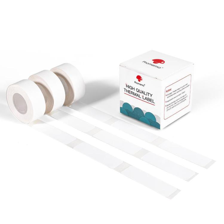 Thermal Self-Adhesive Labels For D30 Printer, Phomemo 6mmx22mm-520pcs White, Phomemo 12mmx22mm-260pcs White, Phomemo 12mmx30mm-210pcs White, Phomemo 12mmx40mm-160pcs White, Phomemo 12mmx50mm-130pcs White, Phomemo 14mmx30mm-230pcs White