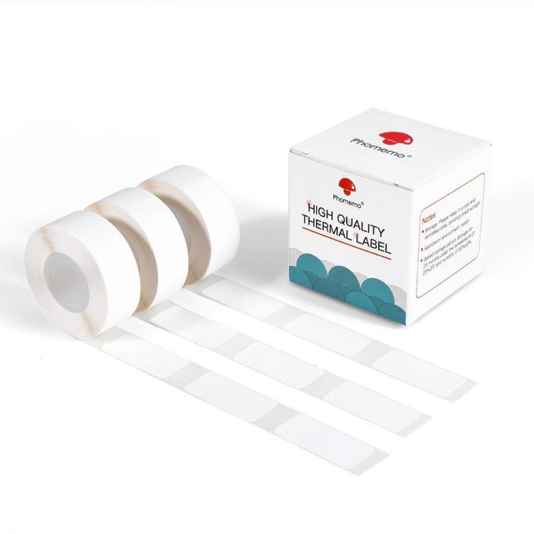 Thermal Self-Adhesive Labels For D30 Printer, Phomemo 6mmx22mm-520pcs White, Phomemo 12mmx22mm-260pcs White, Phomemo 12mmx30mm-210pcs White, Phomemo 12mmx40mm-160pcs White, Phomemo 12mmx50mm-130pcs White, Phomemo 14mmx30mm-230pcs White