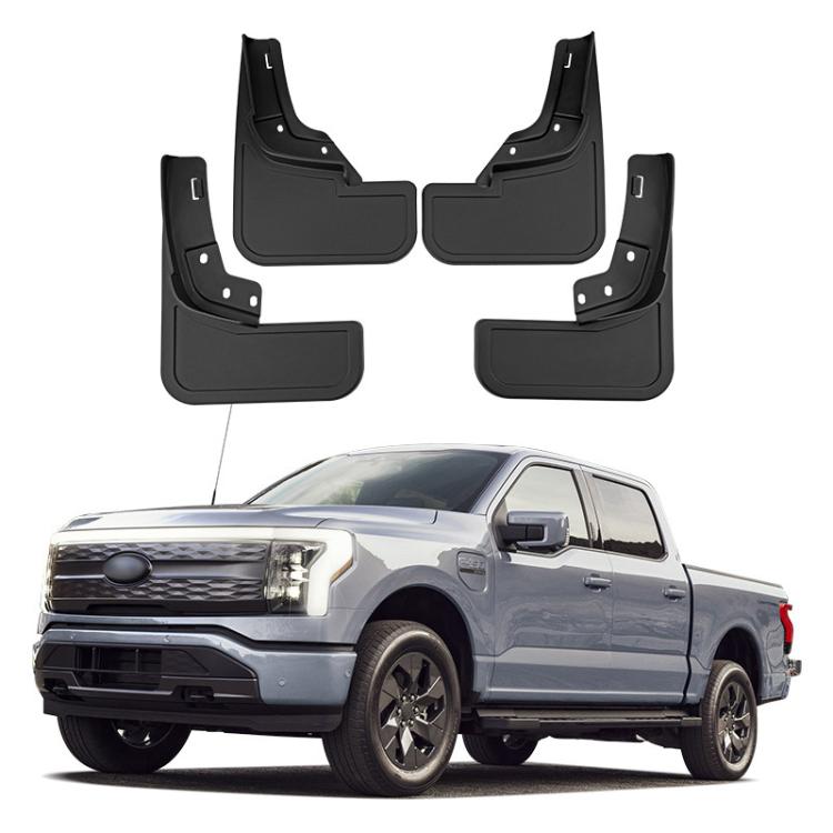 4pcs Car Tire Mudguard, For Ford F-150 Lightning 2021-2024