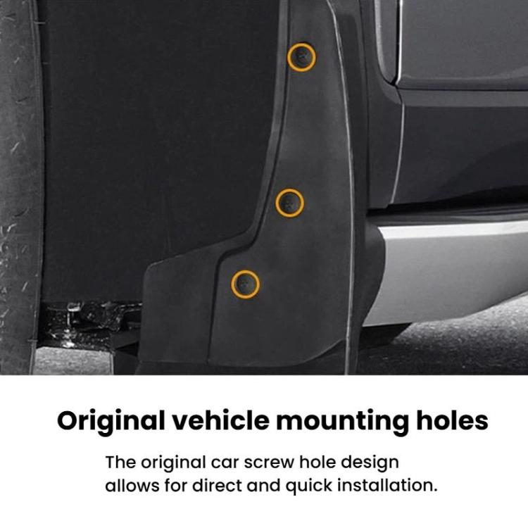 4pcs Car Tire Mudguard, For Ford F-150 Lightning 2021-2024