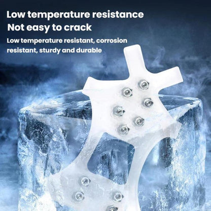 AOTU AT616 1pair Outdoor Anti-Fall 10 Teeth Spikes Ice Claws Mountaineering Ice Snow Slip Resistant Shoe Covers, S For 24-33 Shoe Size, M For 34-40 Shoe Size, L For 41-44 Shoe Size, XL For 45-49 Shoe Size