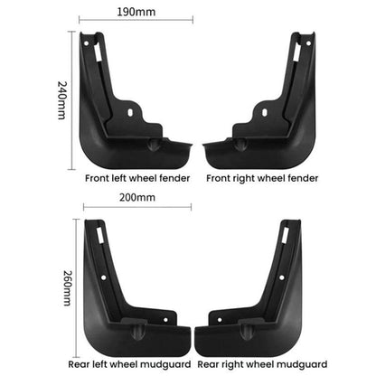 4pcs Car Tire Mudguard, For BYD Dolphin Active 2021-2025