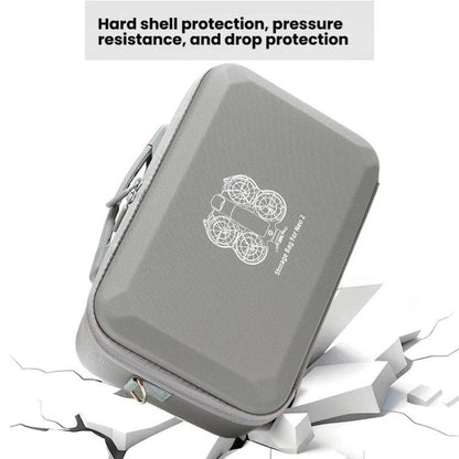 For DJI Neo 2 Fly More Combo Hard Shell Carrying Case Custom-Molded Sling Bag, Mini Black, Fly More Combo Gray