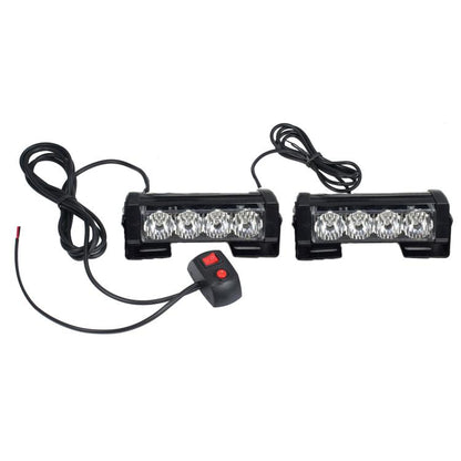 Car Modification High-brightness Flashing Warning Lights, One For Two 4 Light, One For Two 6 Light, One For Four 4 Light, One For Four 6 Light