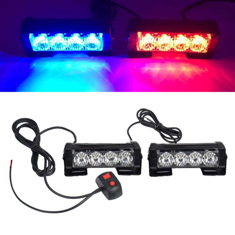 Car Modification High-brightness Flashing Warning Lights, One For Two 4 Light, One For Two 6 Light, One For Four 4 Light