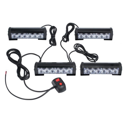 Car Modification High-brightness Flashing Warning Lights, One For Two 4 Light, One For Two 6 Light, One For Four 4 Light, One For Four 6 Light