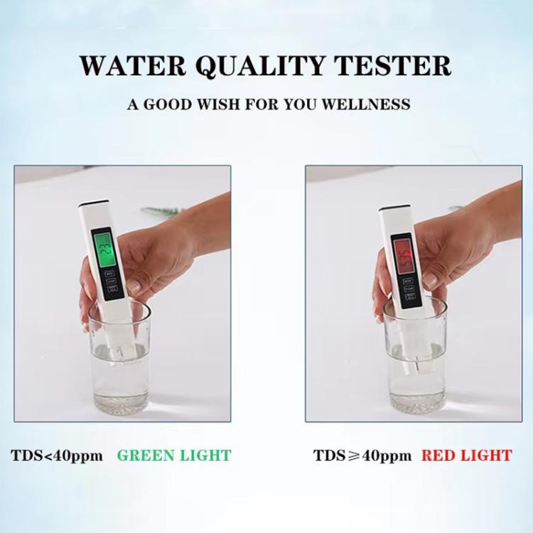 Dual-Color Smart Backlight Water Quality Tester Pen 3-in-1 TDS Meter Conductivity & Temperature Detector, 3-in-1 Leather Case White, 3-in-1 Leather Case Yellow, 3-in-1 PP Box Yellow, 3-in-1 PP Box White