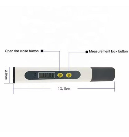 Simple TDS Water Quality Tester Pen Portable Hardness Detector, M2 White
