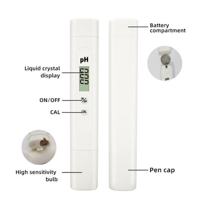 pH Meter with Auto Calibration & High Accuracy Digital Water Quality Tester, ph01