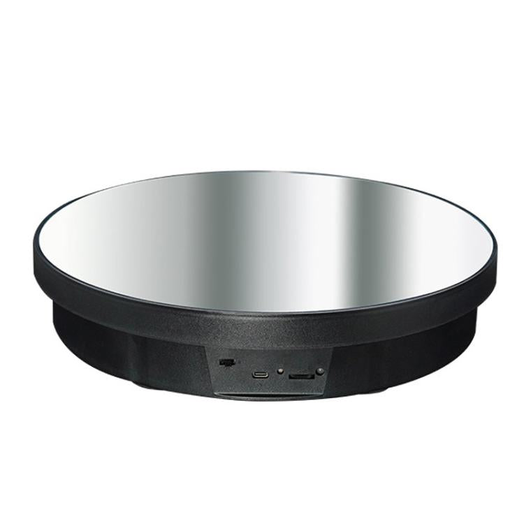 Multi-Purpose Mirror Electric Rotating Disc Battery / USB Powered Photography Live Display Stand, 32cm, 40cm