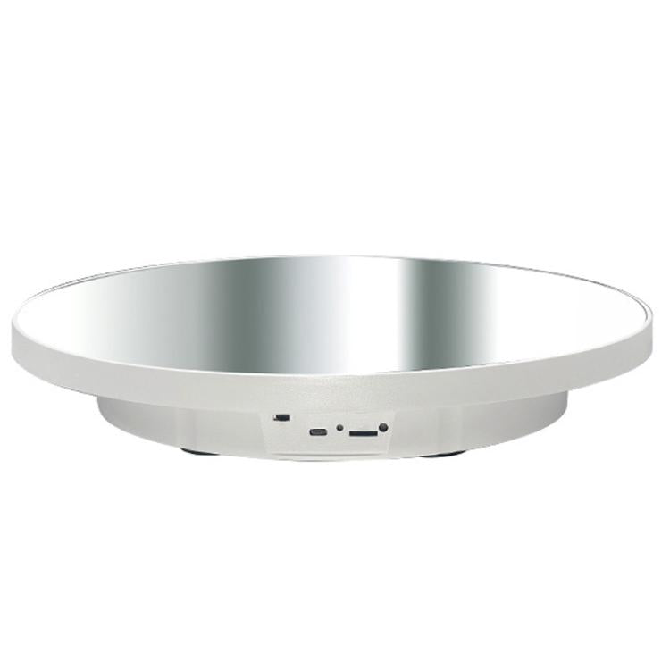 Multi-Purpose Mirror Electric Rotating Disc Battery / USB Powered Photography Live Display Stand, 32cm, 40cm